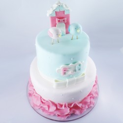 Casamento Azul e Rosa com...