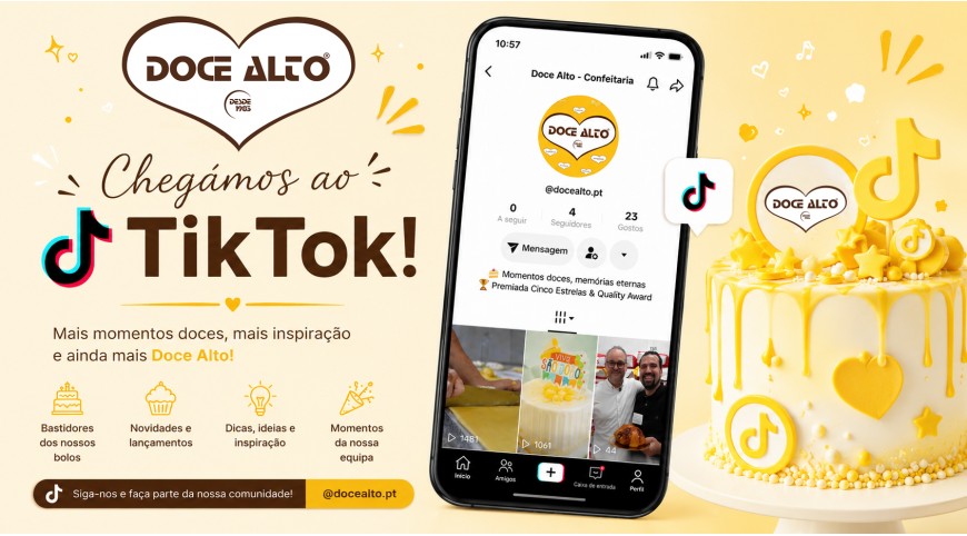 A Doce Alto já chegou ao TikTok! ❤