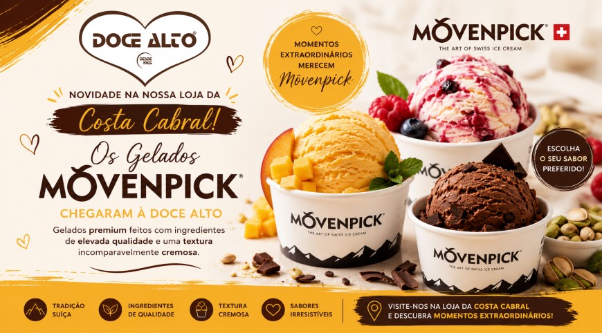 Gelados Mövenpick na Casa Mãe! ❤