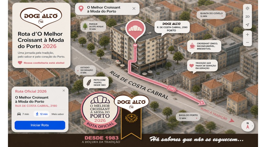 Doce Alto entre os finalistas d’O Melhor Croissant à Moda do Porto 2026❤